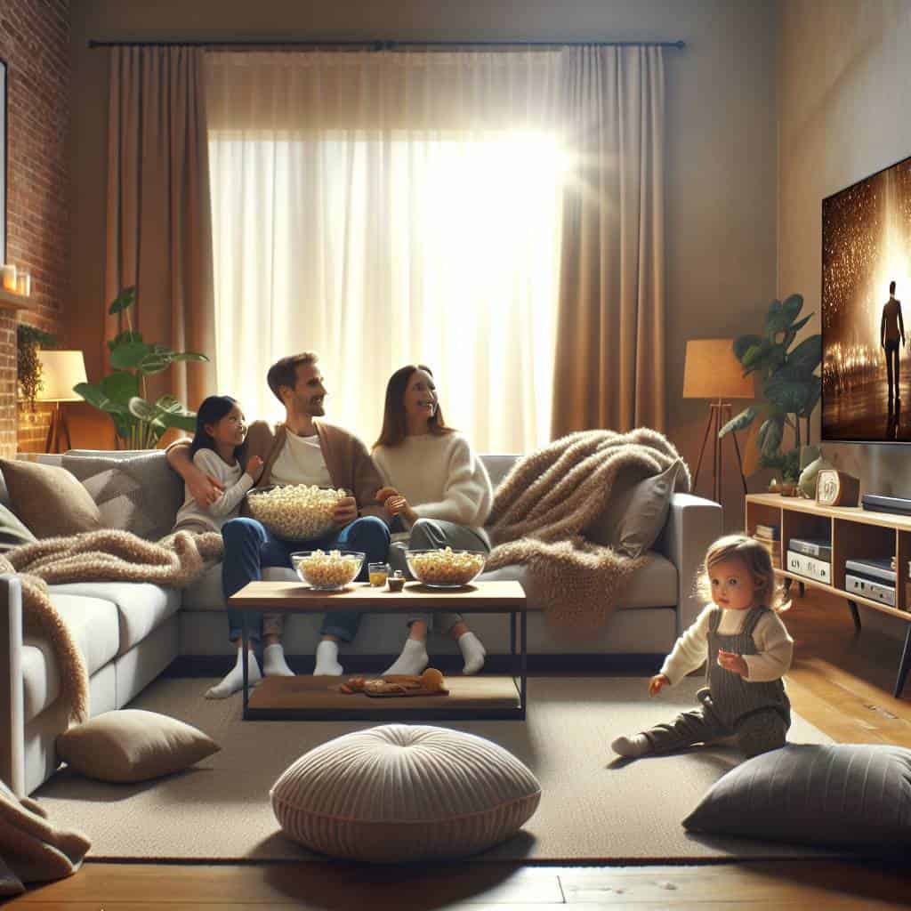 Create Unforgettable Family-Friendly Movie Nights with These Expert Tips 2 Setting up family-friendly movie nights scene.