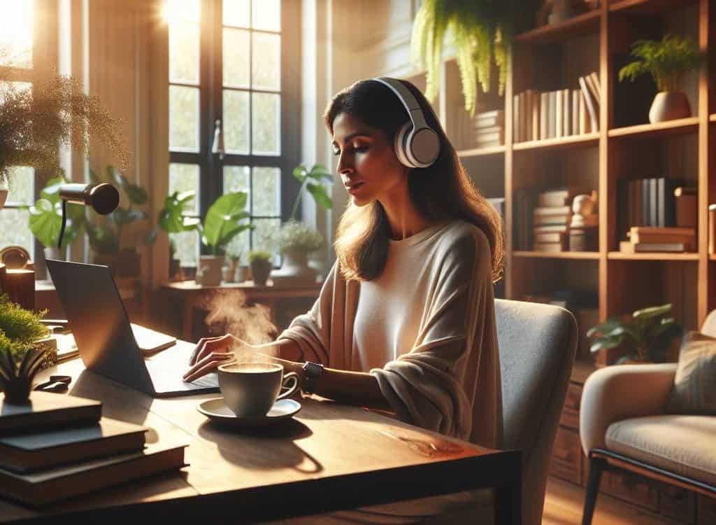 featured using productivity podcasts to boost home routines
