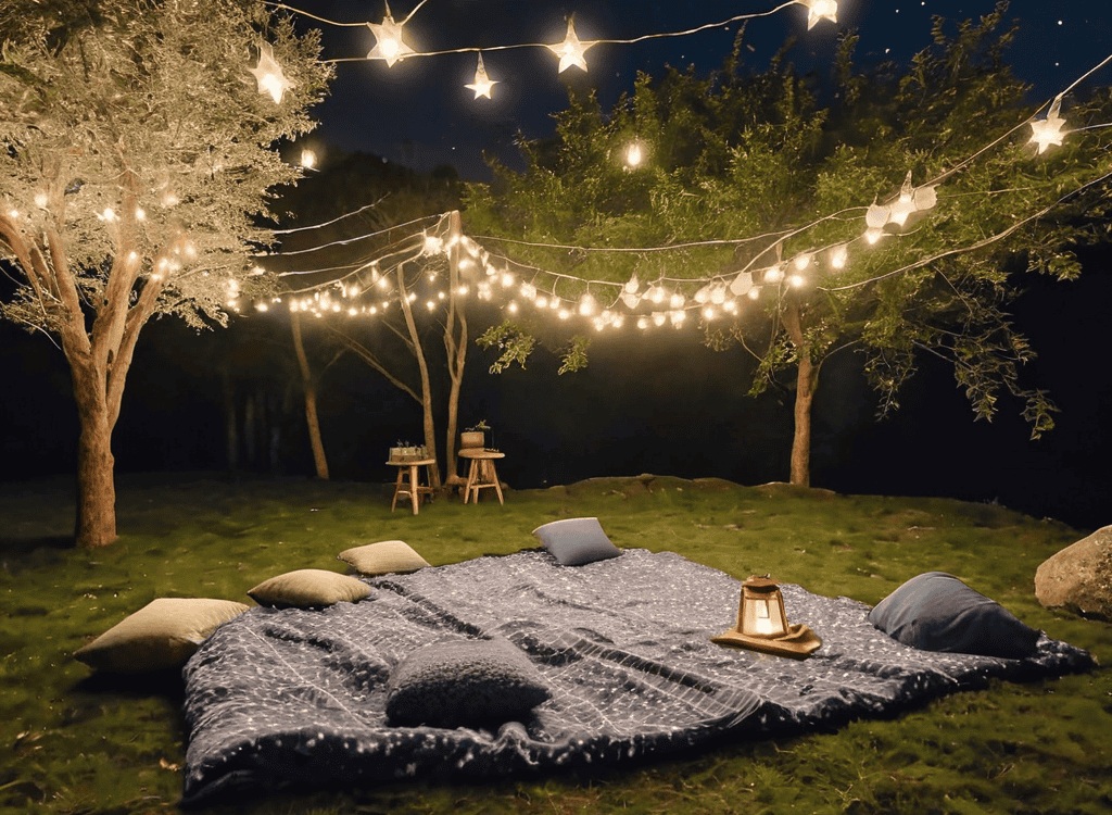 Star Bathing Rituals under night sky